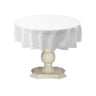 Tablecloth Dull Bridal Satin Fabric - Solid Color, 45" Round (1 Piece)
