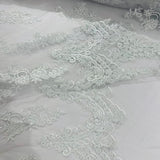 Beaded Lace Fabric Helena Floral 50" Width