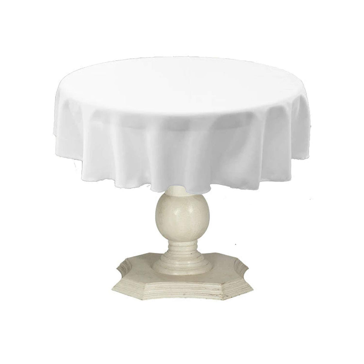 Tablecloth Dull Bridal Satin Fabric - 54" Round, Color Options (1 Piece)