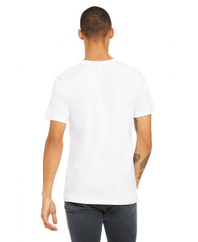 Bella Canvas 3001 Airlume Combed And Ring-Spun Cotton Fabric - White, Crewneck, Short Sleeve, Unisex (1 Piece)