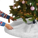 Faux Fur Christmas Tree Skirt 30 Inch
