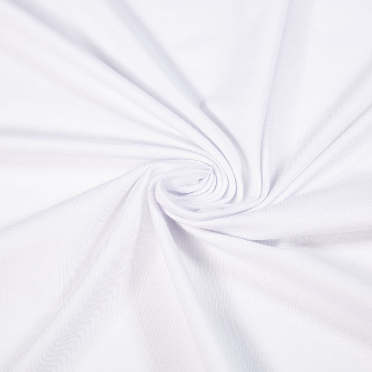Cotton Spandex Jersey Knit Fabric White 4-Way Stretch