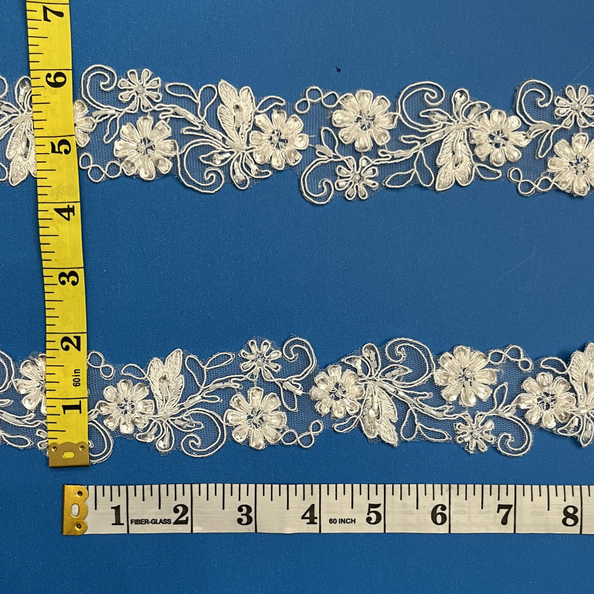 Beaded Corded Lace Trim