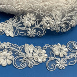 Beaded Corded Lace Trim