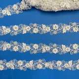 Beaded Corded Lace Trim