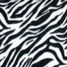 Zebra Print Fleece Polyester Fabric - Zebra Print, 60" Width, 280 GSM (1 Yard)