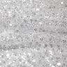 1 Yard Poly Mesh Lace Fabric Beads Sequins Lightweight Glamorous 50" Wide