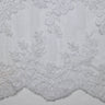 1 Yard Re-Embroidery Lace Fabric Cord Beautiful Floral Design Luxurious 52/54" Wide