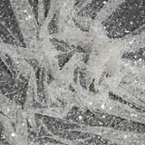 1 Yard Poly Mesh Lace Fabric Beads Sequins Lightweight Glamorous 50" Wide