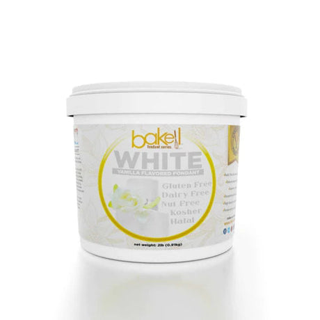 Bakell's 2 lb. White Vanilla Fondant Tub Bucket
