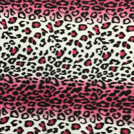 Leopard Print Polar Fleece Fabric - Leopard Print, 60" Width (1 Yard)