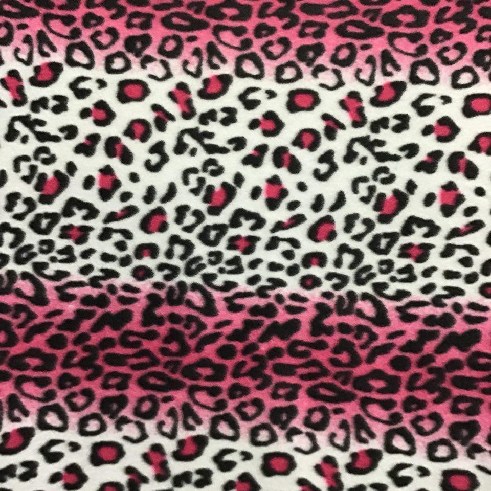 Leopard Print Fleece Fabric 60" Wide