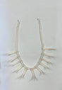White Ula Nifo Necklace - White Polynesian Pattern (1 Piece)