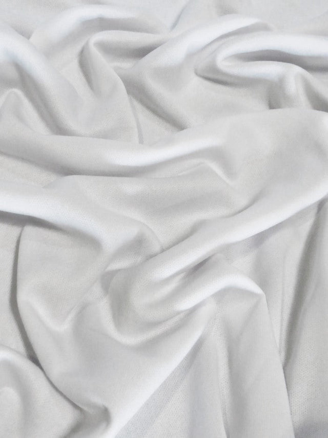 White Polar Fleece Fabric Sold By The Yard