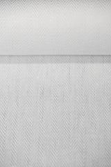 Linen Herringbone Fabric White