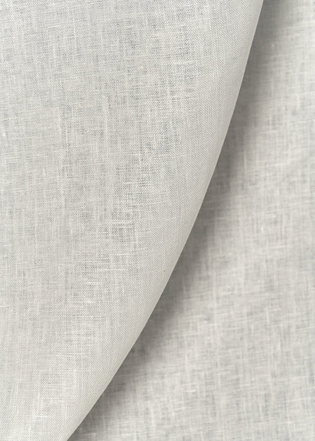 1 Yard Snow White Pure Linen Fabric 7 oz Flat Weave 58 Inches Wide