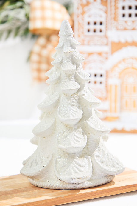 12" Resin Holiday Tree