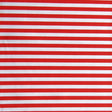 Swim Knit Nylon Spandex Ladybug and White 1/4" Stripe