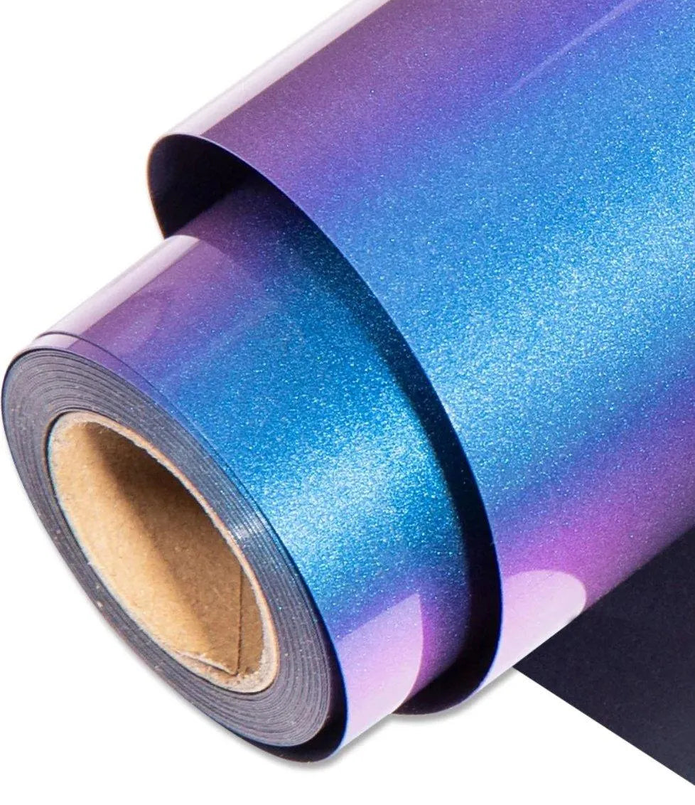 Heat Transfer Vinyl Chameleon HTV - Purple to Royal Blue (1 Roll - 12"x 60")