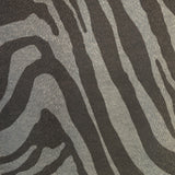 Zebra Print Vinyl Faux Leather Upholstery Fabric