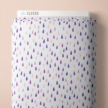 Organic Cotton Quilting Fabric Wildest Dreams Rain Spots 44/45"