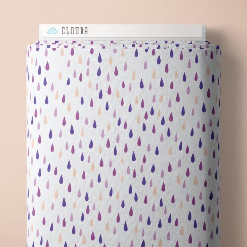 Organic Cotton Quilting Fabric Wildest Dreams Rain Spots 44/45"