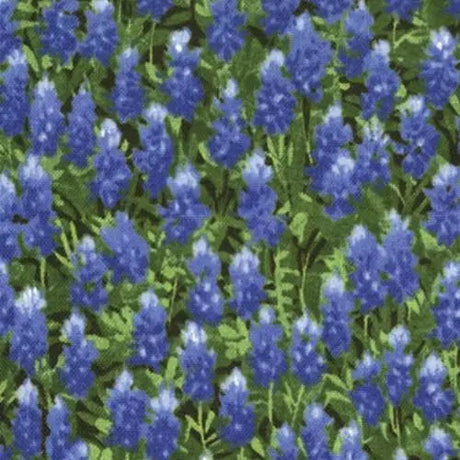 Cotton Print Wildflowers Basics Summer Bluebonnet Allover Fabric