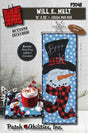 Beginner Snowman Wall Hanging Pattern with Buttons