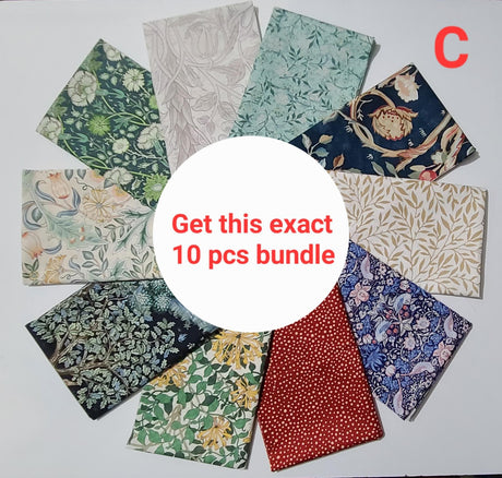 Fat Quarter Bundle William Morris Floral Prints Free Spirit