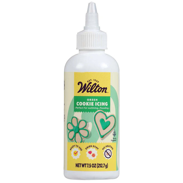 Wilton Green Cookie Icing – Ready-to-Use Vanilla – 7.5 oz.