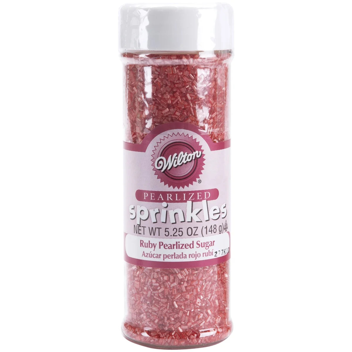 Wilton Pearlized Sugar Food Decorative, Ruby Red
