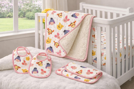 Quilting Cotton Disney Winnie the Pooh Sweet Head Toss
