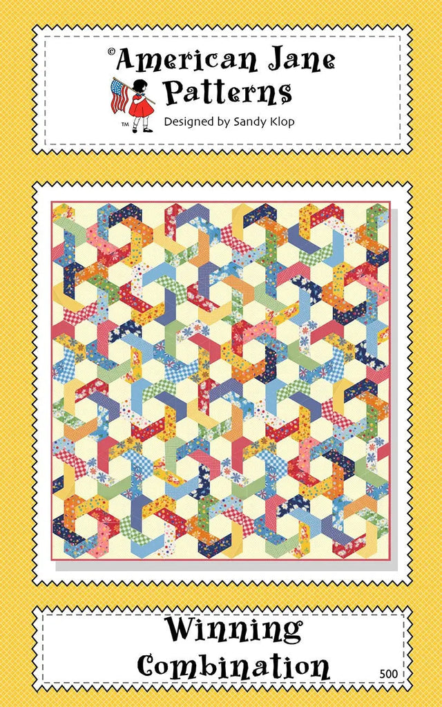 Winning Combination Quilt Pattern 53in x 57in