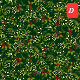Quilting Cotton Winter Garden Christmas Henry Glass