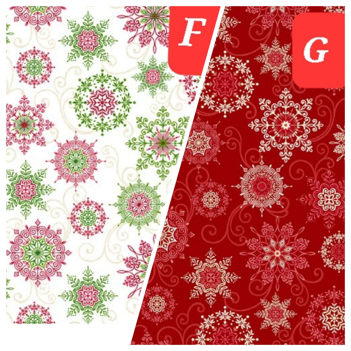 Quilting Cotton Winter Garden Christmas Henry Glass