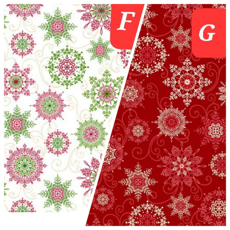 Quilting Cotton Winter Garden Christmas Henry Glass