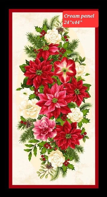 Quilting Cotton Winter Garden Christmas Henry Glass