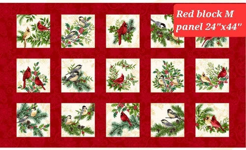 Quilting Cotton Winter Garden Christmas Henry Glass