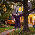 Witch Prop On Swing