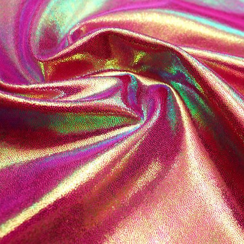 Wizard Foiled Spandex Nylon Spandex Fabric - Iridescent Foil, 56/58" Width, 4-Way Stretch (1 Yard)