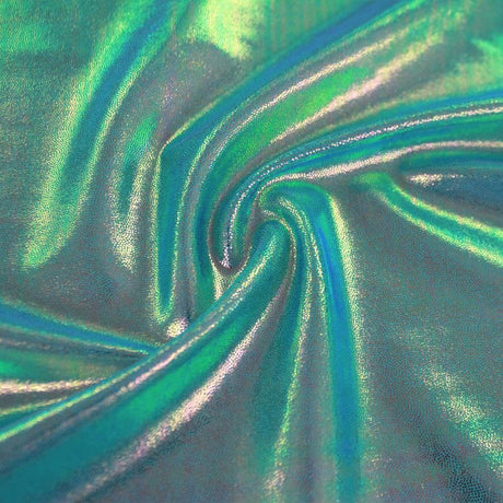 Wizard Foiled Spandex Nylon Spandex Fabric - Iridescent Foil, 56/58" Width, 4-Way Stretch (1 Yard)