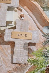 6" Wooden Cross Ornament