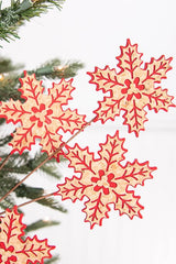25” Cork Cutout Gingerbread Snowflake Stem