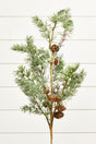 30" Pine Leaf Berry Spray