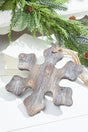9.8” Wooden Snowflake Ornament