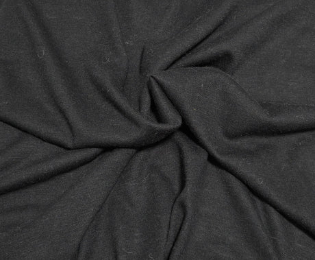 Wool Blend Jersey Knit Black