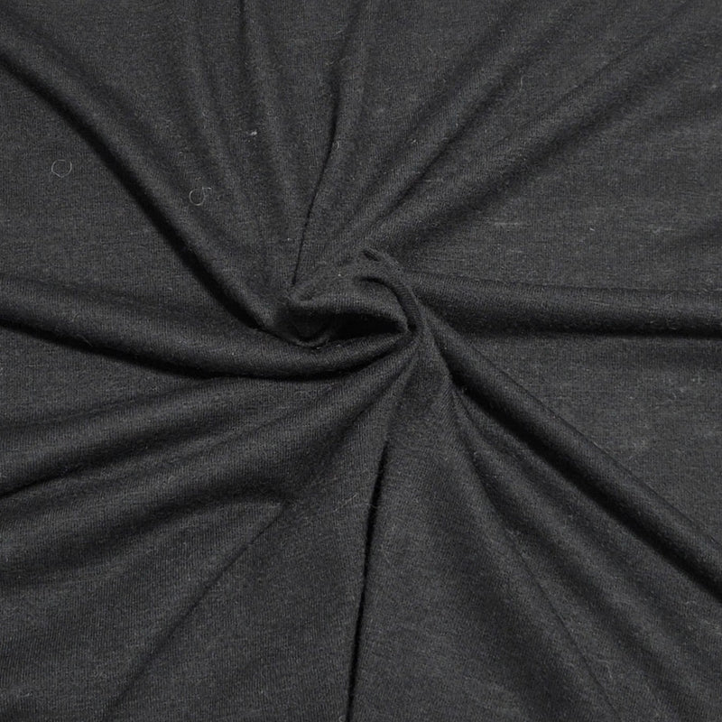 Wool Blend Jersey Knit Black