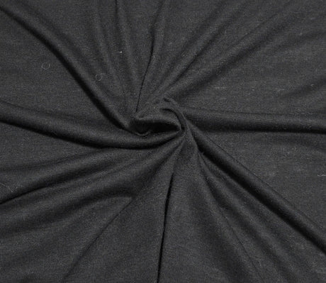 Wool Blend Jersey Knit Black