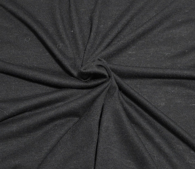 Wool Blend Jersey Knit Black