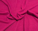 Wool Blend Jersey Knit Hot Pink